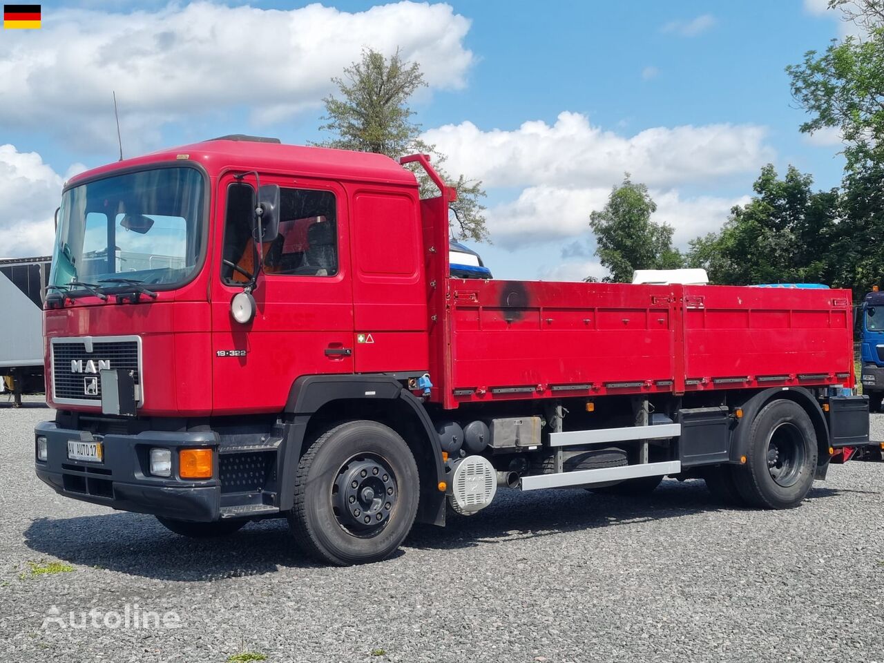 MAN 19.322  flatbed truck