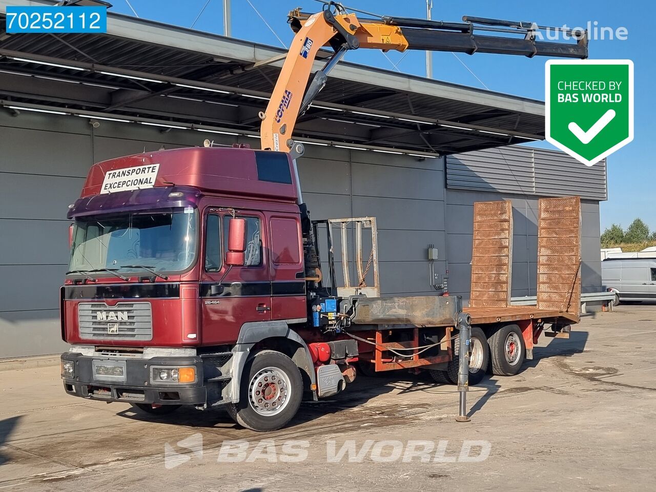 MAN 26.464 6X2 Copma 28T/M Crane Retarder Lift Axle camión caja abierta