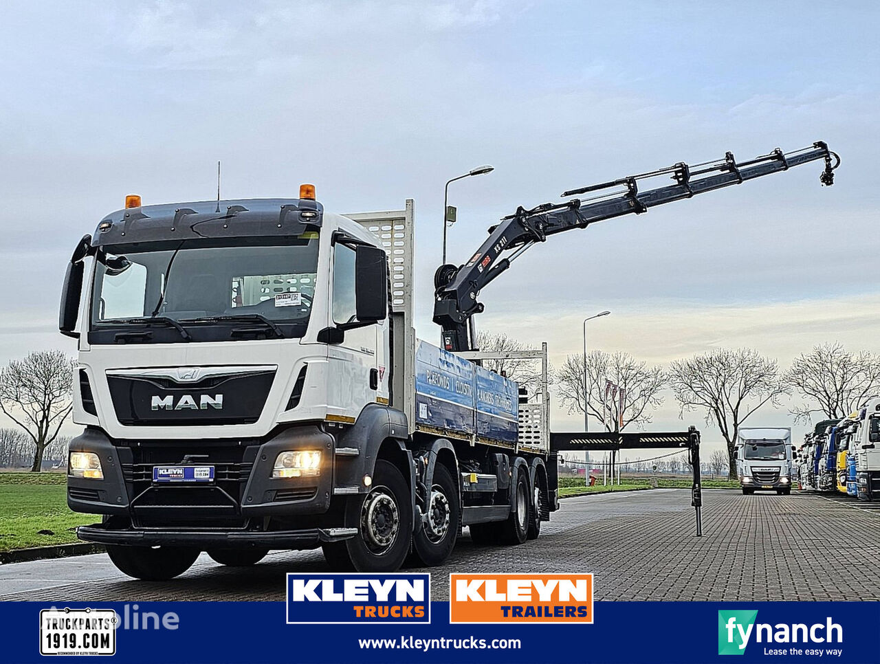 MAN 35.400 TGS HIAB 211EP5 flatbed truck