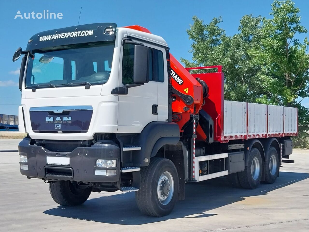 MAN 400 6x6 PALFINGER PK 36002 AÑO 2008 open laadbak vrachtwagen