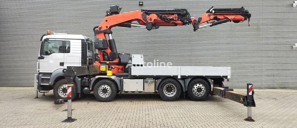 MAN 480 8X2 PALFINGER PK 92002 + JIB flatbed truck