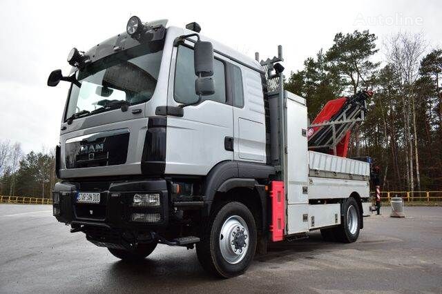 бортовой грузовик MAN 4x4 TGM 15.290 HMF 1220 K5 Basket KORB cran KRAN