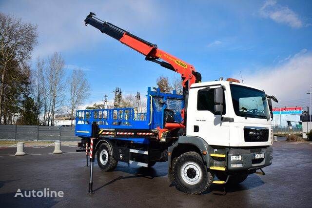 bortinis sunkvežimis MAN 4x4 TGM 18.250 PALFINGER PK 27001 EURO 5 CRANE