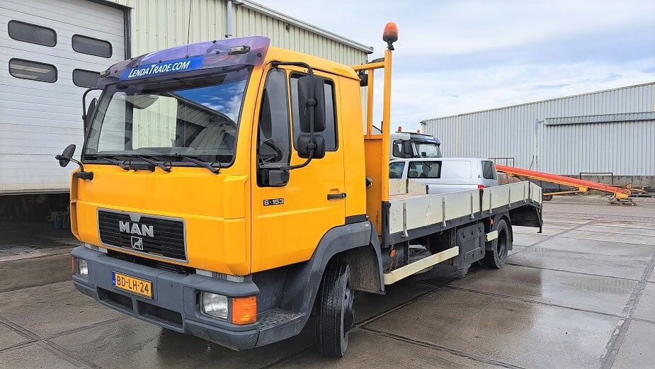 dropside camion MAN F 8.153 * Car Transporter * Full Spring *