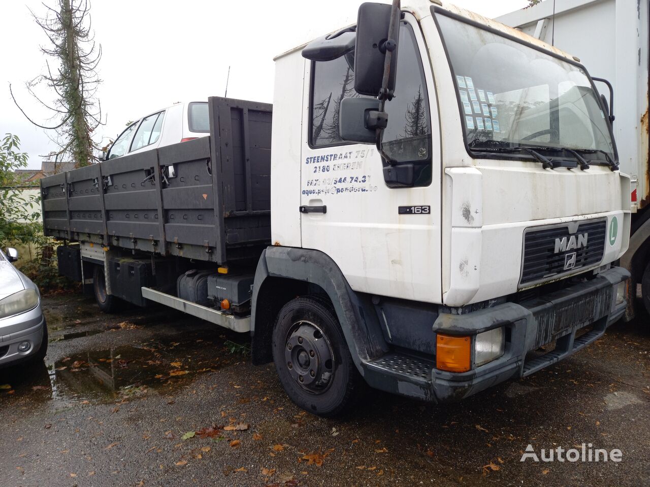 MAN  L 8.163 flatbed truck