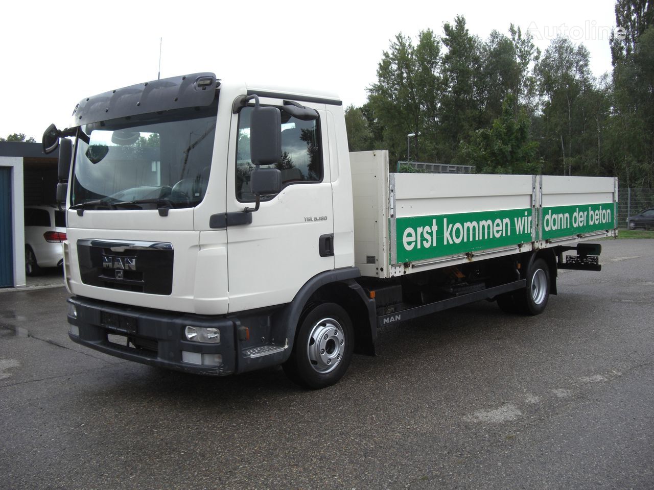 MAN MAN8180L flatbed truck