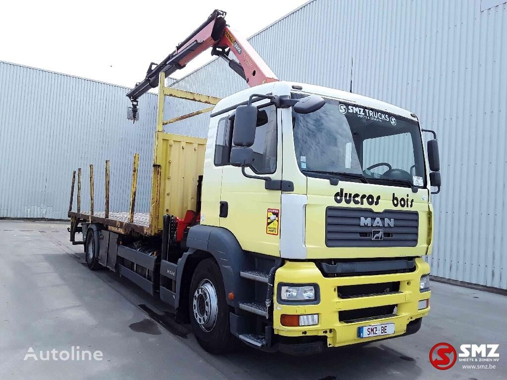 MAN TGA 18.320 Palfinger Pk16502 flatbed truck