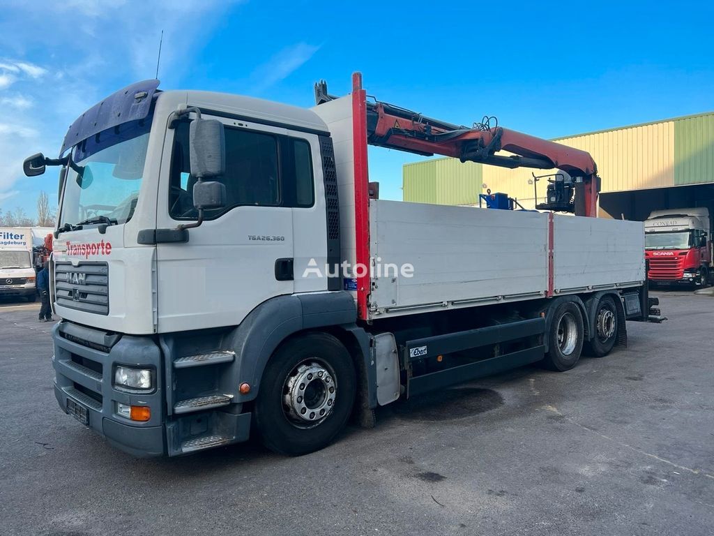 MAN TGA 26.360 flatbed truck