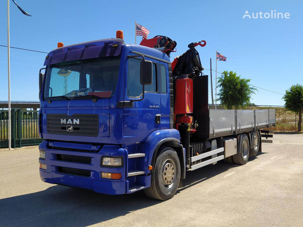 MAN TGA 26 360 flatbed truck