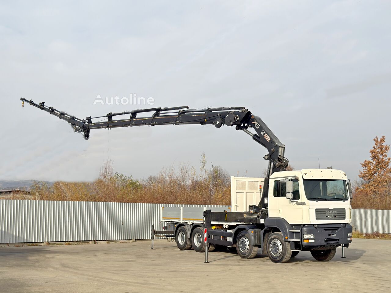 Камион со рамна платформа MAN TGA 35.430 * HIAB 422 E - 5 HIPRO + JIB 100X - Autoline