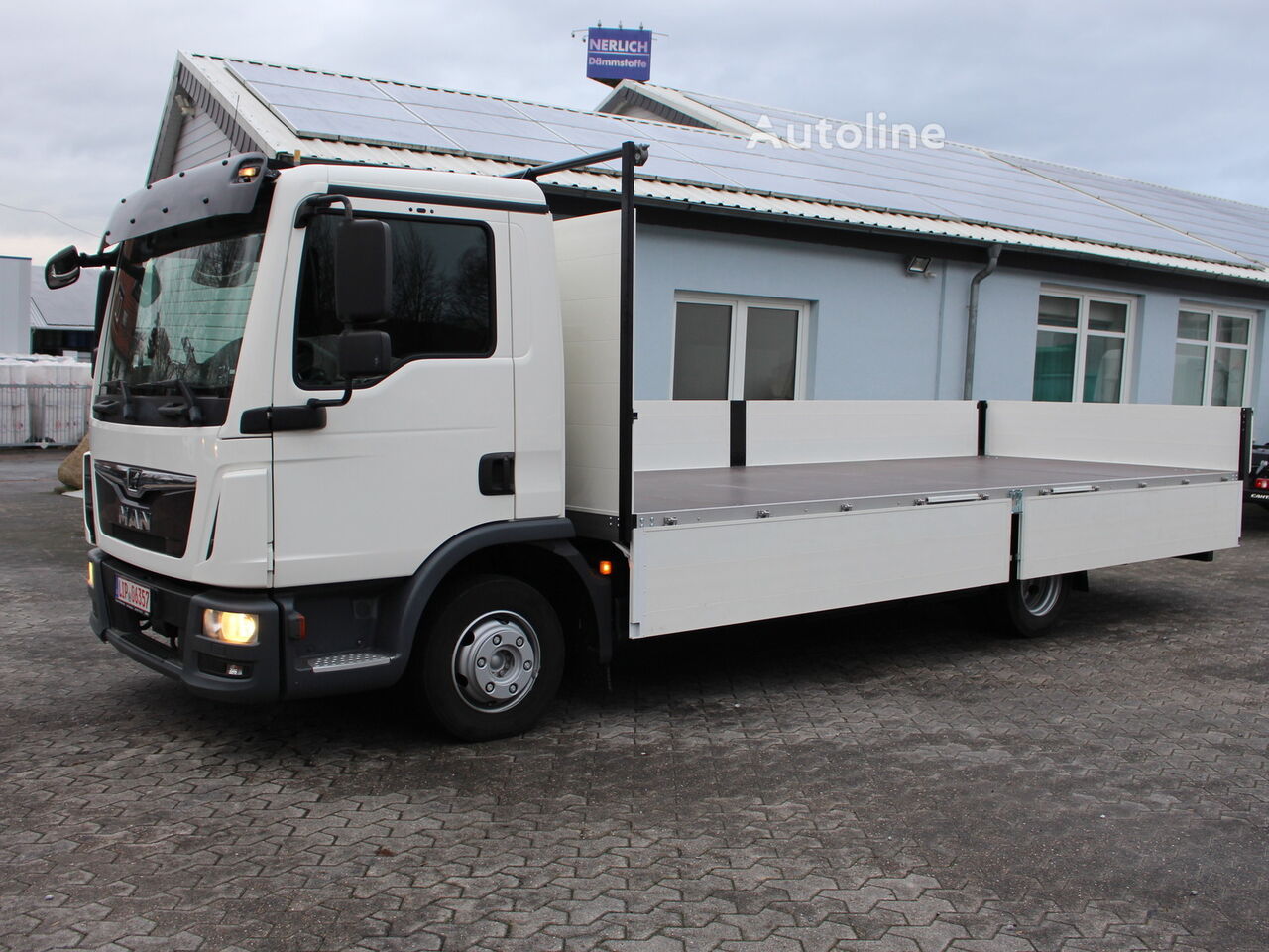 MAN TGL 8.190 BL Alu Pritsche 6m Gerüstbau flatbed truck - Autoline