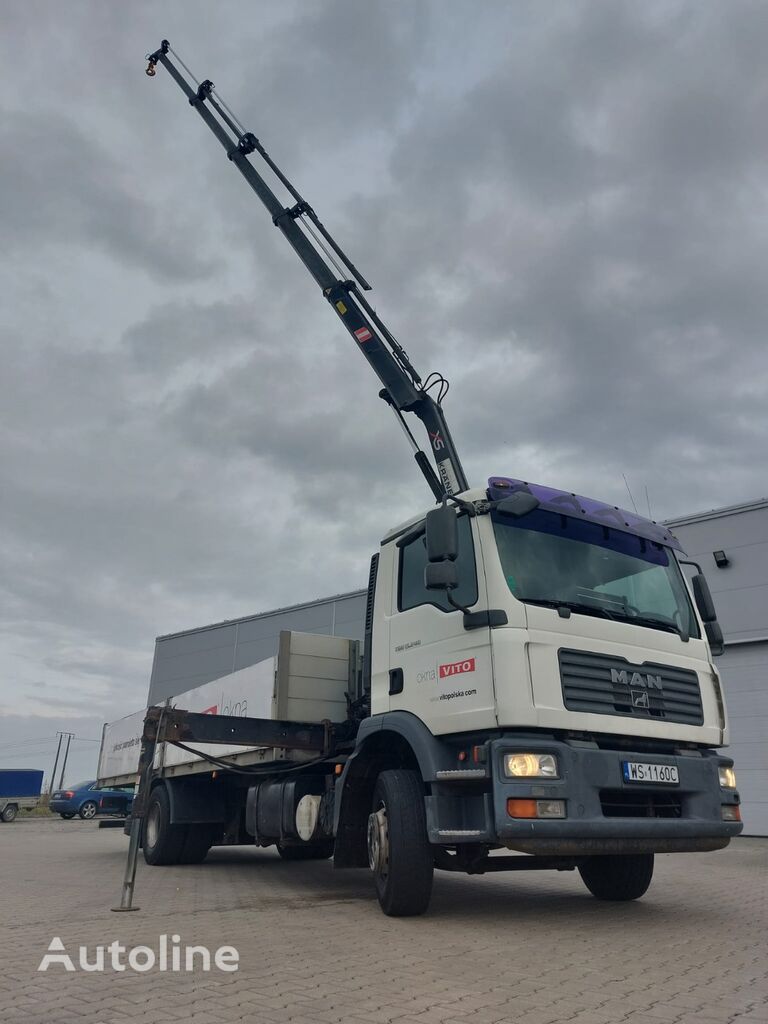 camion plateau MAN TGM 15,240 HDS