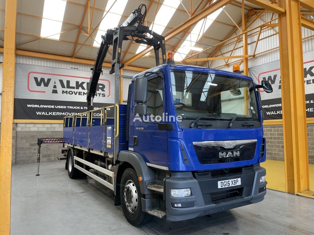 camion plateau MAN TGM 18.250 *EURO 6* 4X2 18 TONNE BRICK GRAB – 2015 – DG15 XBP