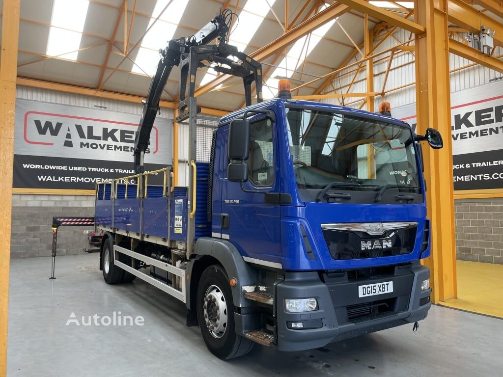 شاحنة مسطحة MAN TGM 18.250 *EURO 6* 4X2 18 TONNE BRICK GRAB – 2015 – DG15 XBT - Autoline