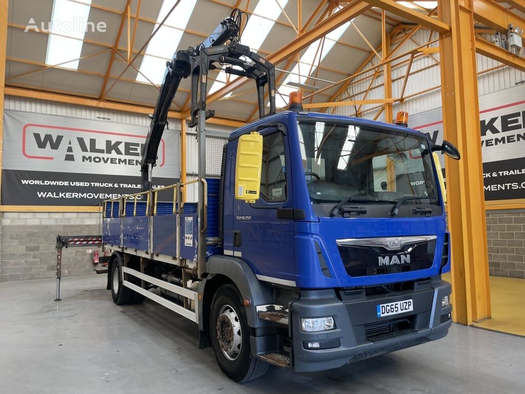 MAN TGM 18.250 *EURO 6*, 4X2 18 TONNE BRICK GRAB – 2015 – DG65 UZP flatbed truck