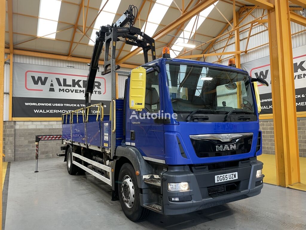 MAN TGM 18.250 *EURO 6*, 4X2 18 TONNE BRICK GRAB – 2015 – DG65 UZW platós teherautó - Autoline