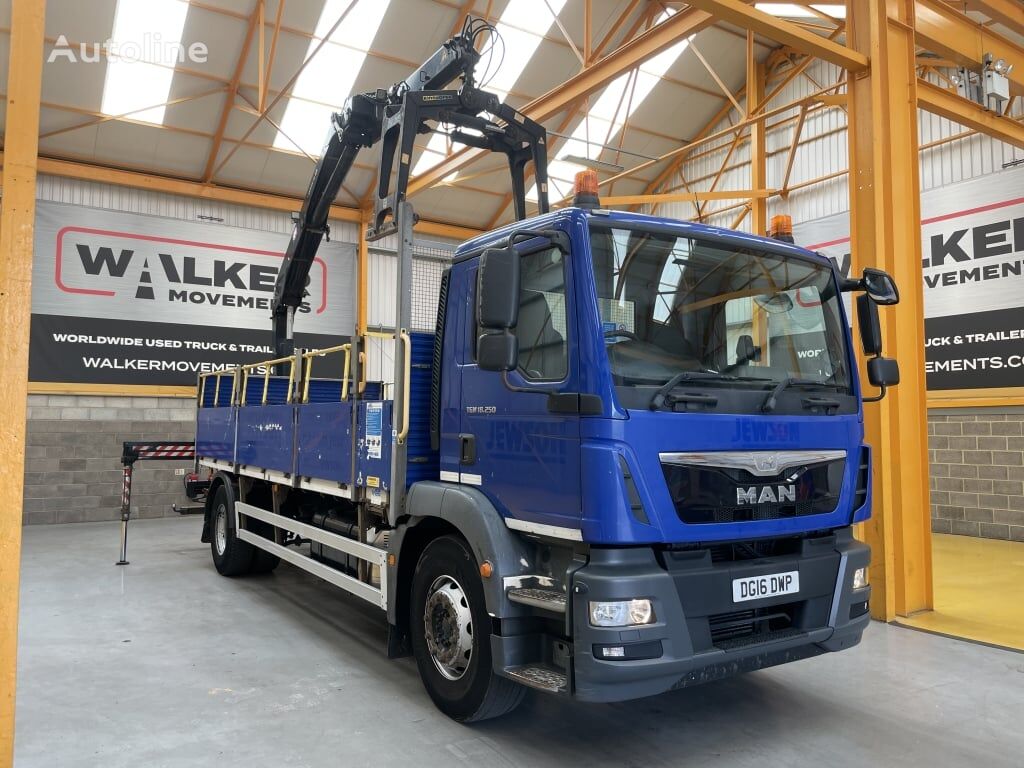 MAN TGM 18.250 *EURO 6*, 4X2 18 TONNE BRICK GRAB – 2016 – DG16 DWP flatbed truck