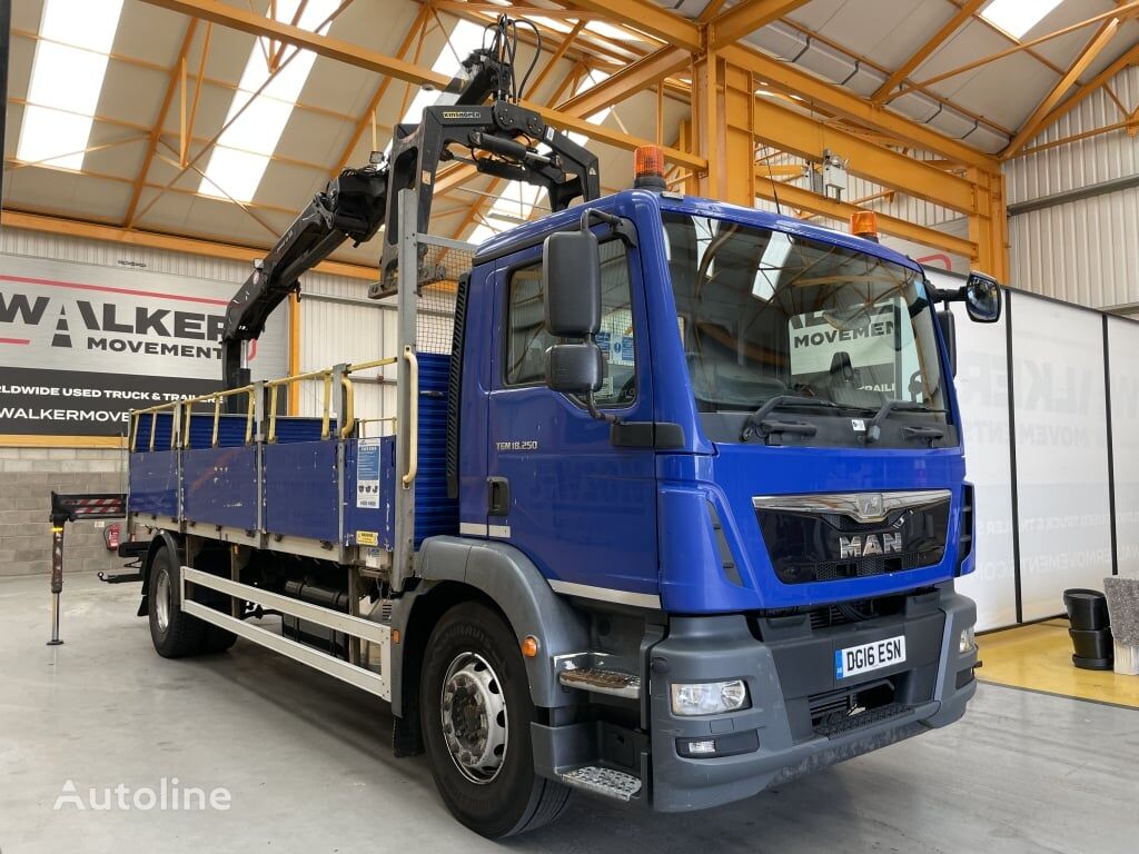 camion pianale MAN TGM 18.250 *EURO 6*, 4X2 18 TONNE BRICK GRAB – 2016 – DG16 ESN