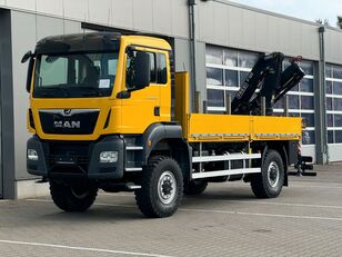 MAN TGS 18.430 4x4 BB Pritsche mit FASSI F125A.1.23 open laadbak vrachtwagen