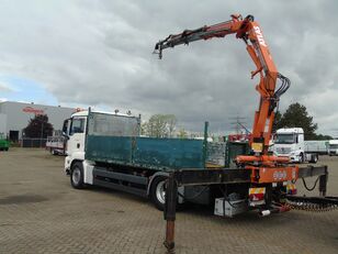 MAN TGS 18.440 + ATLAS 165 + EURO 5 + TRAILER 3 AXLE + REMOTE flatbed truck