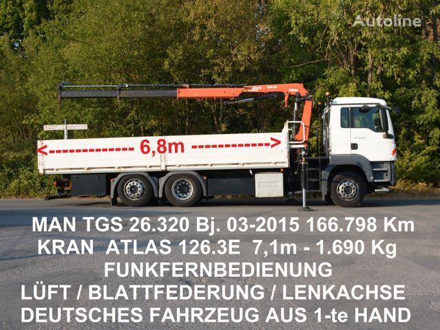 MAN TGS 26.320  flatbed truck - Autoline