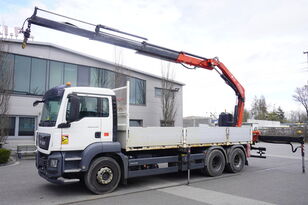 ciężarówka burtowa MAN TGS 26.320 E6 6×4 / Crane Fassi F175A.0.23 / 188 tho. km