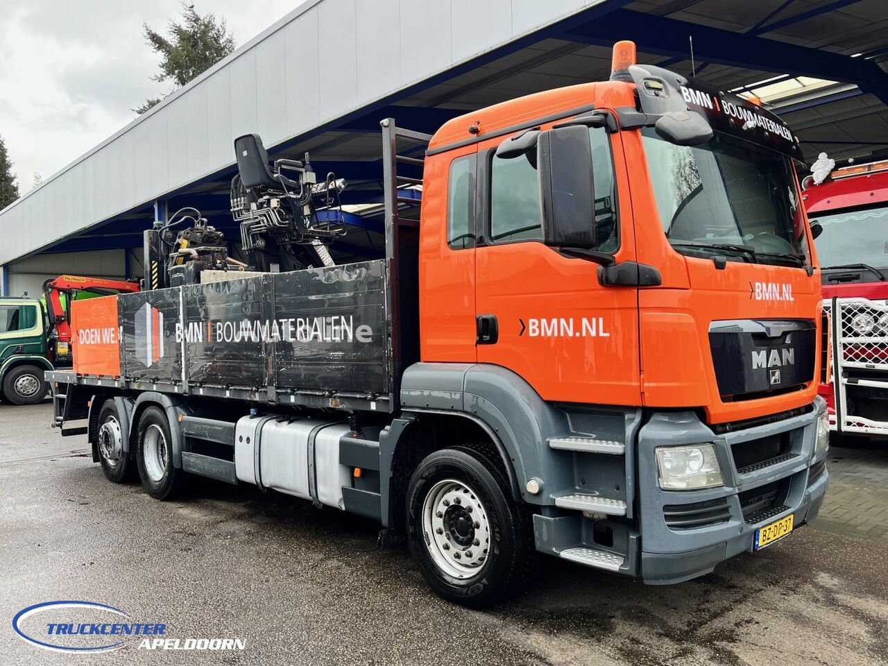 MAN TGS 26.320 HIAB 130 R, Euro 5 EEV, Automatic, 360 Camera flatbed truck