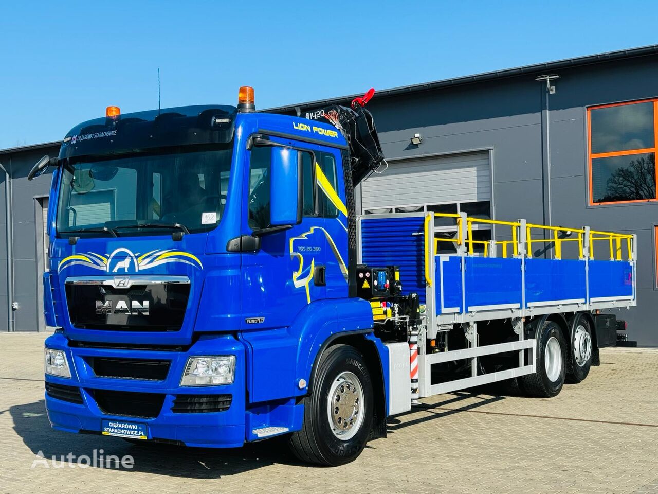 MAN TGS 26.360 flatbed truck