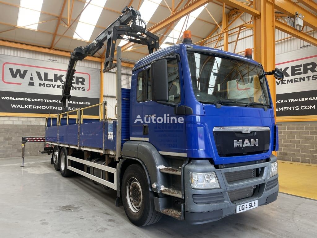 MAN TGS 26.360, 6X2 26 TONNE DRAWBAR SPEC BRICK GRAB – 2014 – DG14 S フラットベッドトラック - Autoline