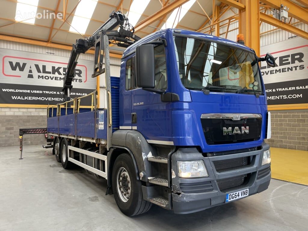 бордови камион MAN TGS 26.360, 6X2 26 TONNE DRAWBAR SPEC BRICK GRAB – 2014 – DG64 V