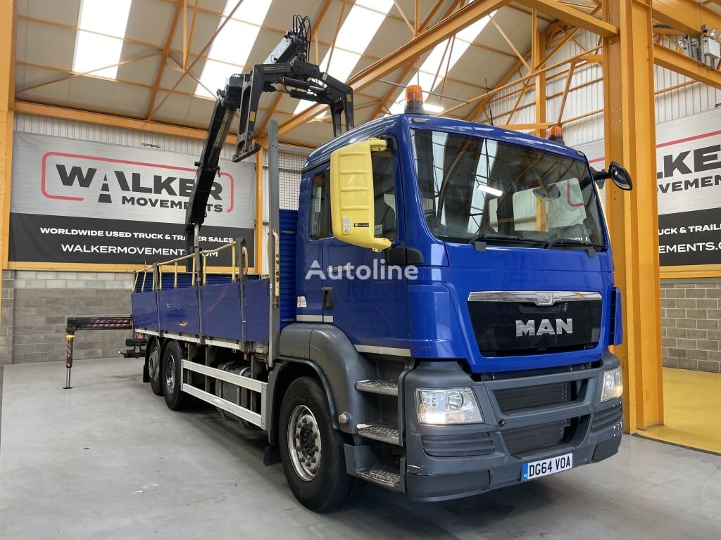 MAN TGS 26.360, 6X2 26 TONNE DRAWBAR SPEC BRICK GRAB – 2014 – DG64 V Pritsche LKW