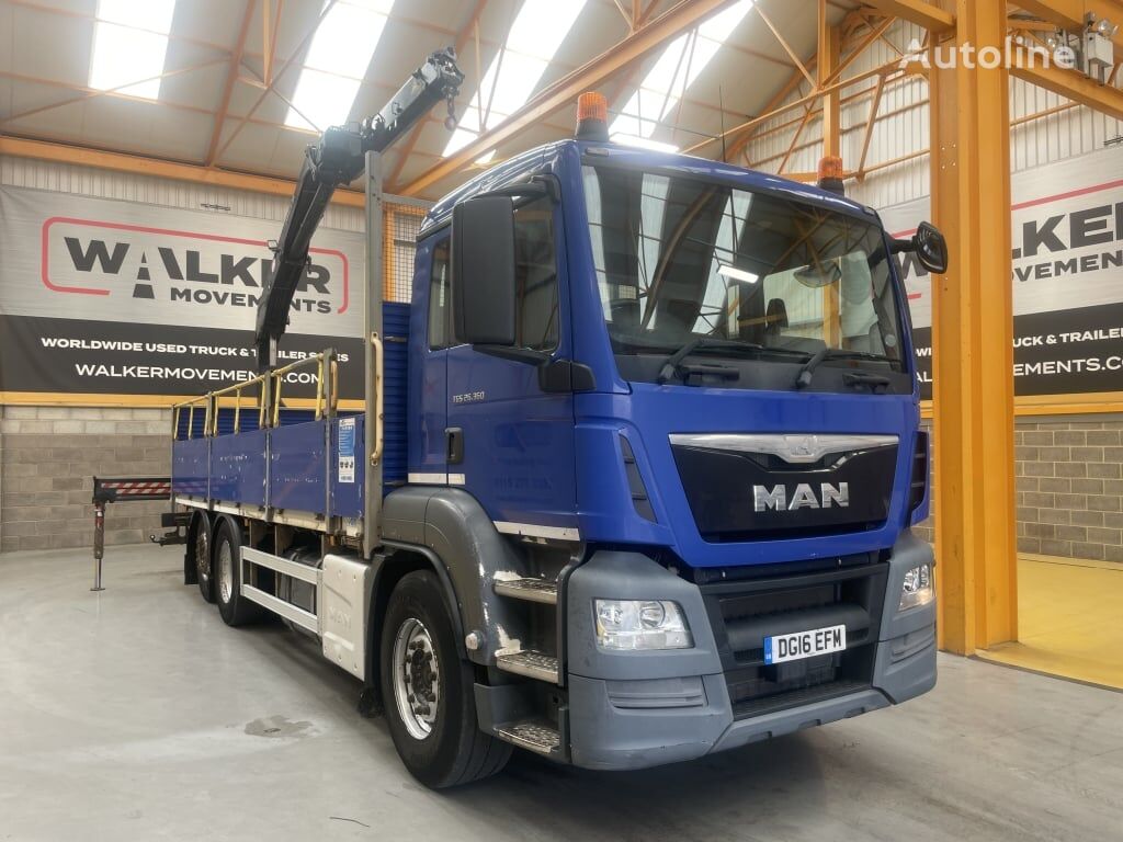 camion plateau MAN TGS 26.360, *EURO 6* 6X2 26 TONNE DRAWBAR SPEC FLATBED/CRANE – 2