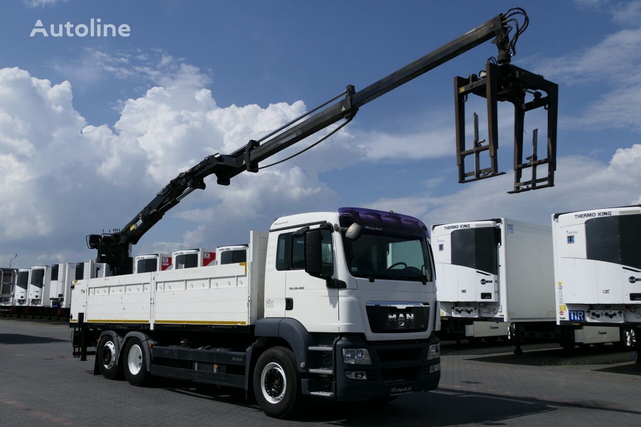 MAN TGS 26.400 flatbed truck