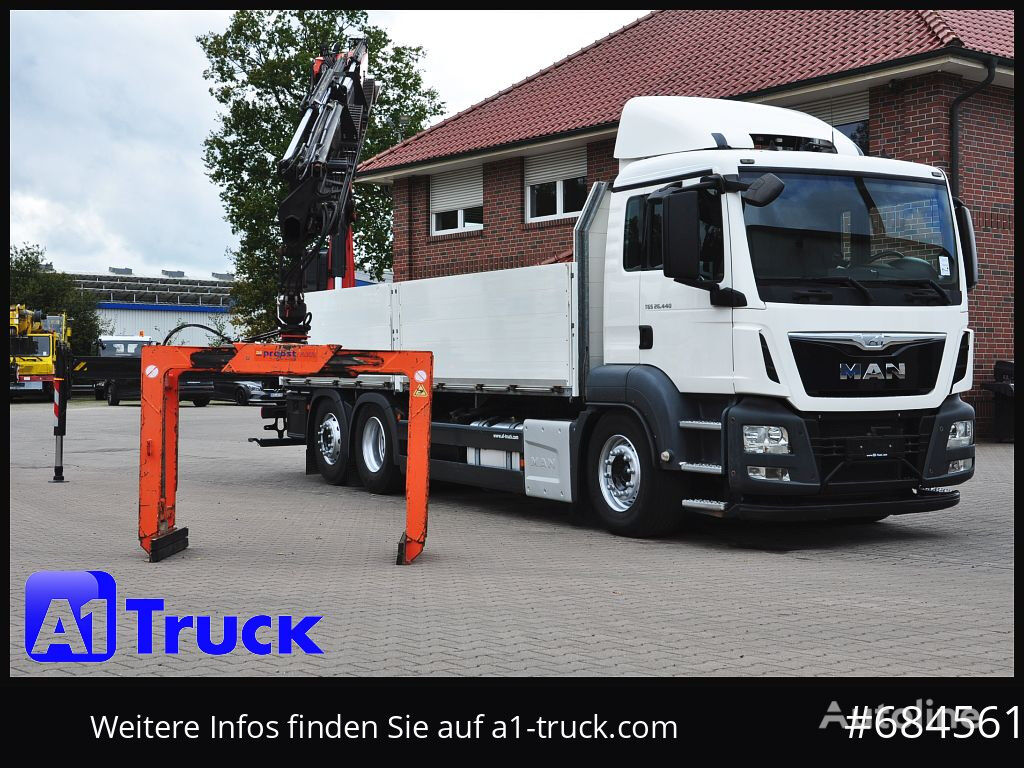 MAN TGS 26.440 flatbed truck