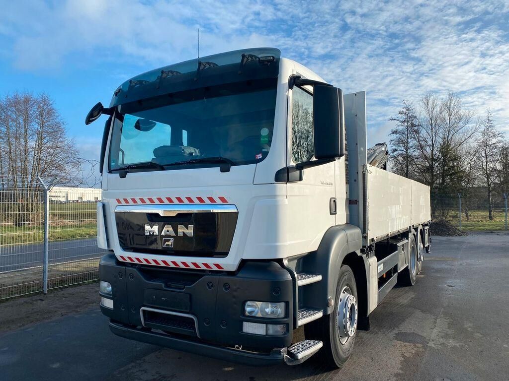 کامیون کفی MAN TGS 26.440 6x2 HIAB 166 Ladekran Pritsche