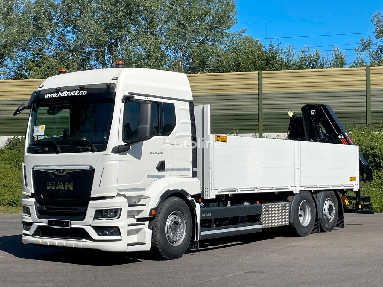 new MAN TGS 26.470  flatbed truck