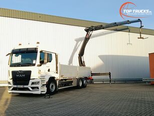 MAN TGS 26.470 6x2 HIAB 23TM Kraan, Crane, Kran, Grue - Retarder - R kamion s ravnom platformom