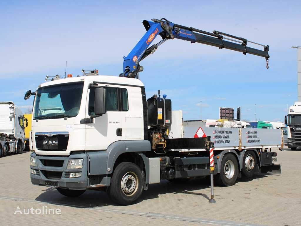 MAN TGS 26.480, 6x2, PM 16.5S flatbed truck