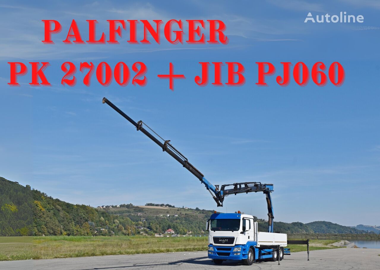 MAN TGS 26.480 * PK 27002 + JIB PJ060 + FUNK / 6x4 flatbed truck