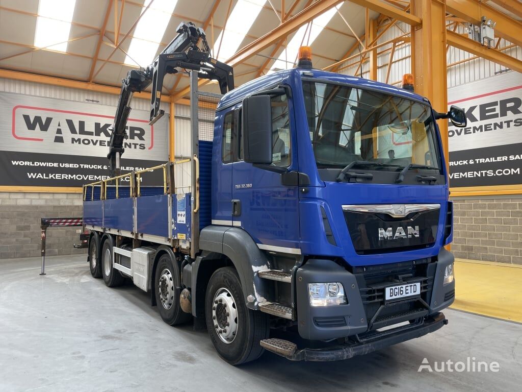 شاحنة مسطحة MAN TGS 32.360, *EURO 6* 8X4 32 TONNE BRICK GRAB – 2016 – DG16 ETD