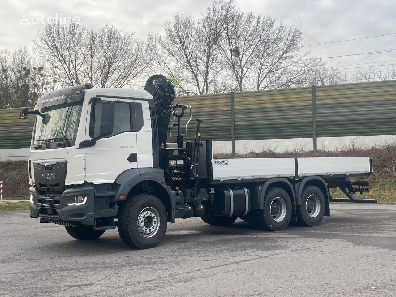 new MAN TGS 33.440 6x4 HIAB 138-3 flatbed truck