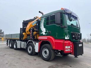 cami&atilde;o de caixa aberta MAN TGS 35.440 8x6H EFFER 1355 Fly Jib Winch Crane