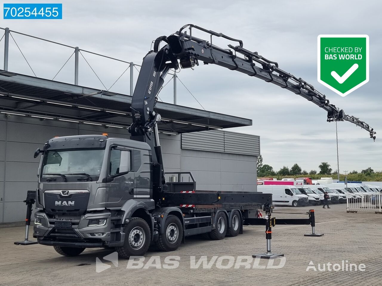 MAN TGS 35.510 8X4 Effer 955 / 8S Kran Crane Jib Winch Retarder Navi camión caja abierta nuevo