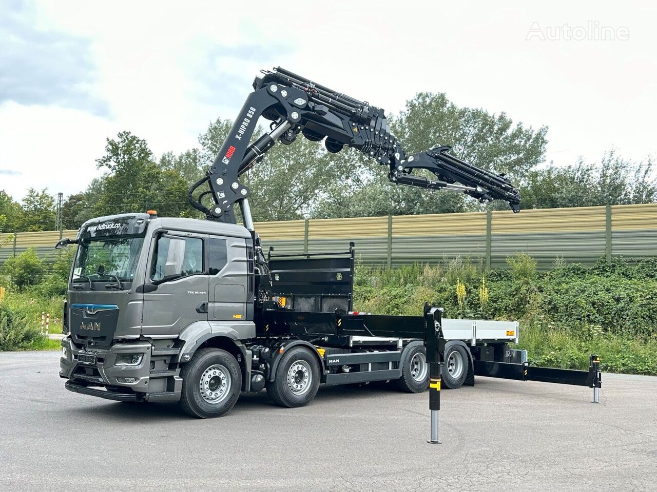 New MAN TGS 35.520 8x4 BL HIAB X-HiPro858E-8 & Jib150x-6 flatbed truck - Autoline