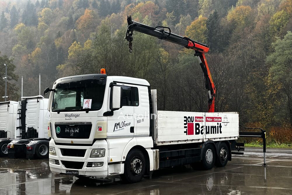 MAN TGX 26.440 // 2009 // Palfinger PK 12001EH Radio // Oś skrętna i flatbed truck - Autoline