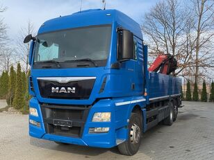 ciężarówka burtowa MAN TGX 26.440 6x2 EURO6 SKRZYNIA Z HDS FASSI