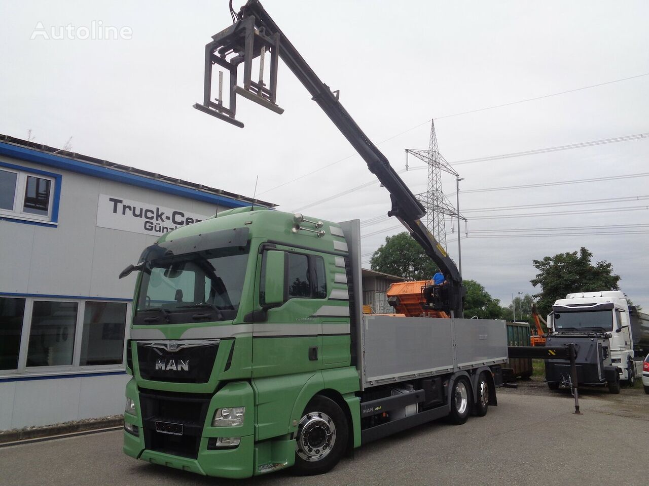 camion plateau MAN TGX 26.440 6x2 Palfinger PK 15001 L Lenkachse