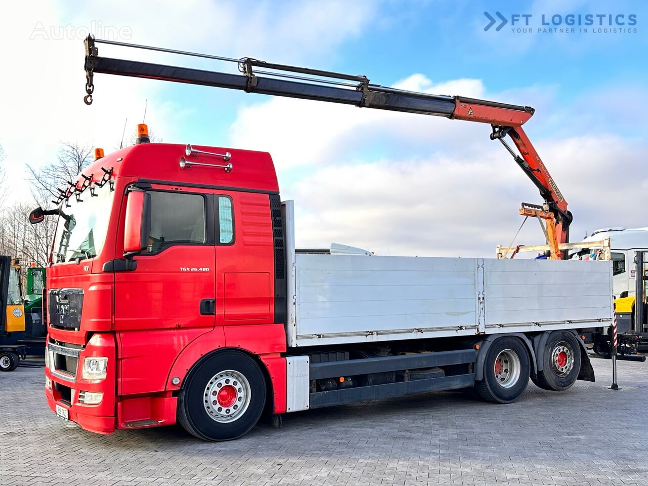 MAN TGX 26.480  kamion s ravnom platformom