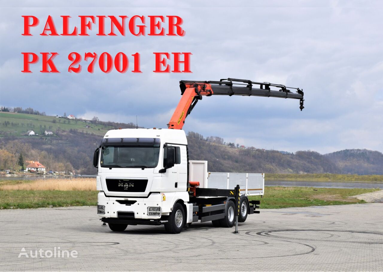 MAN TGX 26.480 * PK 27001-EH + FUNK* TOPZUSTAND fladvogn lastbil