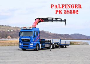 MAN TGX 26.540  flatbed truck + flatbed trailer